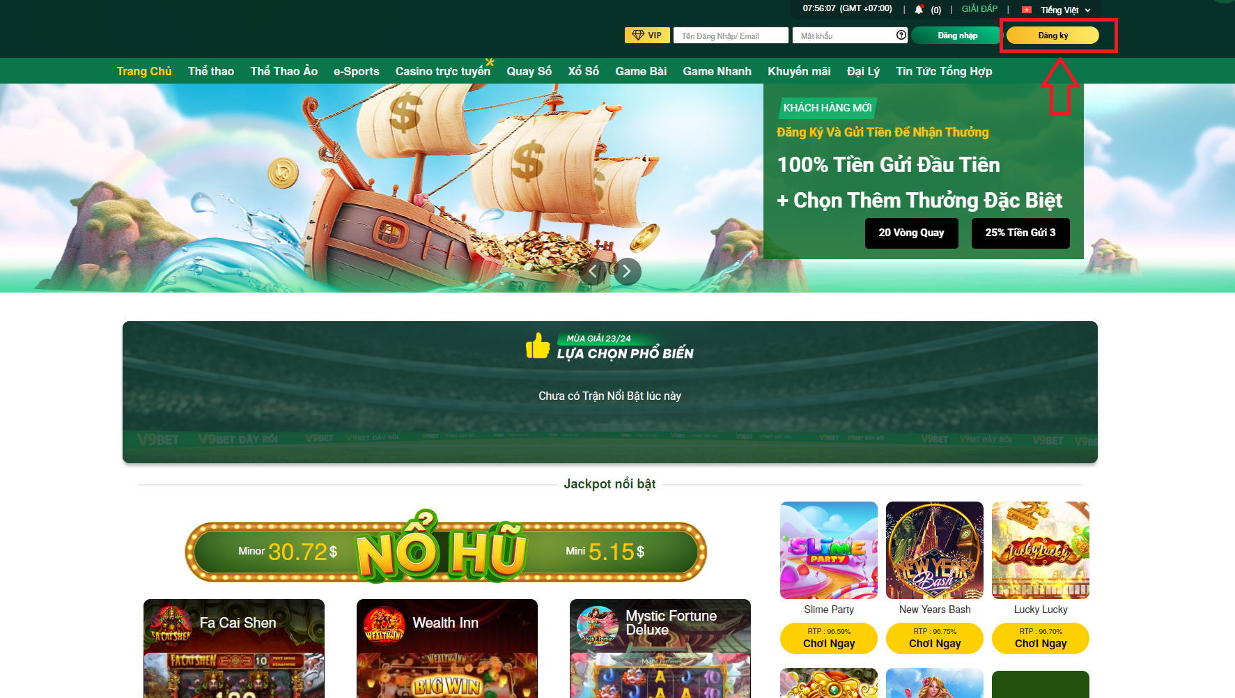 Nút đăng ký sòng bạc V9Bet Nút đăng ký sòng bạc V9Bet