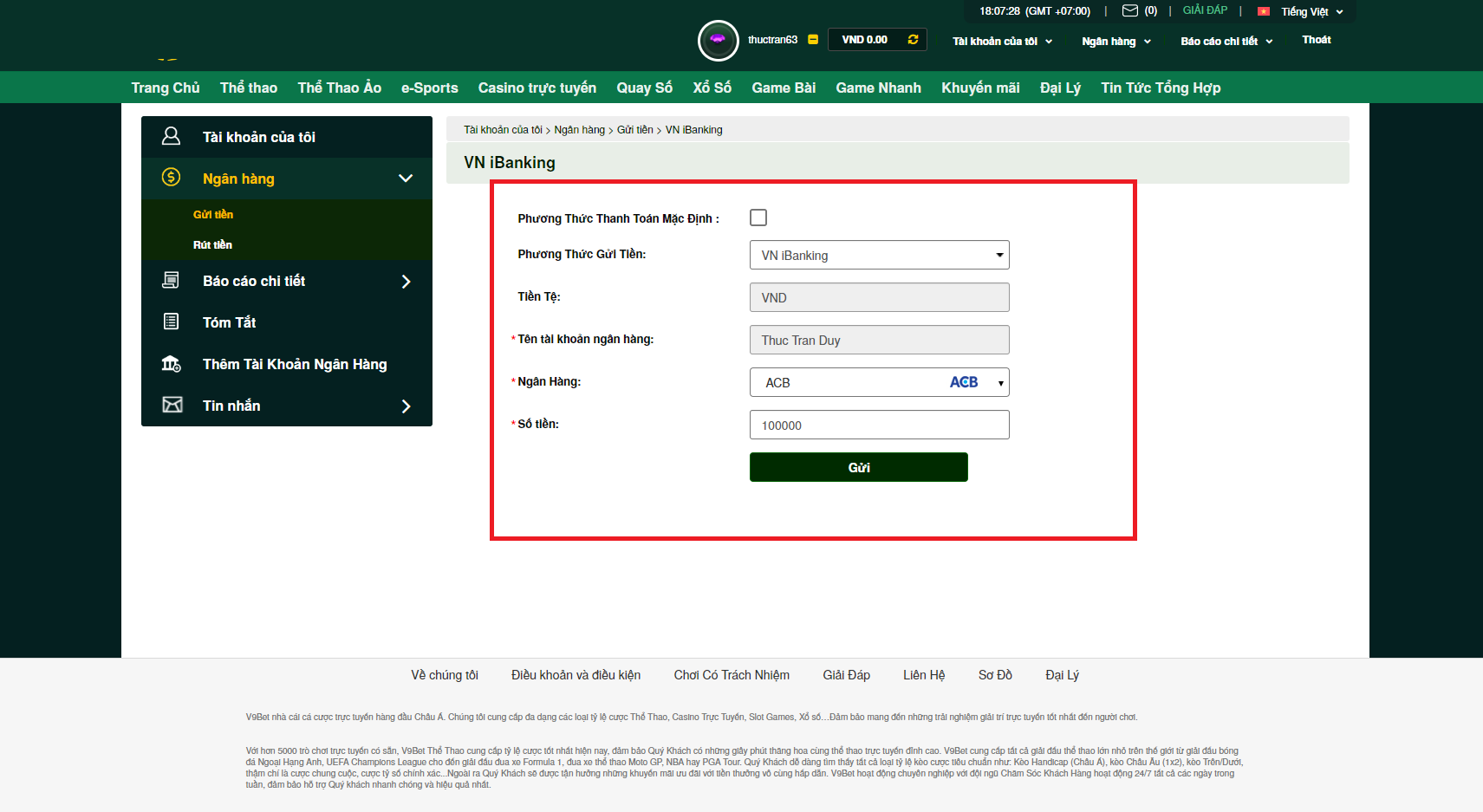 Hướng dẫn ngắn gọn từng bước để gửi tiền Hướng dẫn ngắn gọn từng bước để gửi tiền